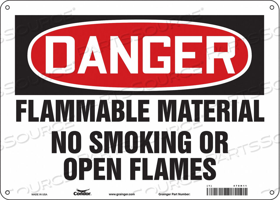 OEM#: 478H11ЗНАК ОПАСНОСТИ 14 ШX10 В 0,032 ТОЛЩИНА от Condor