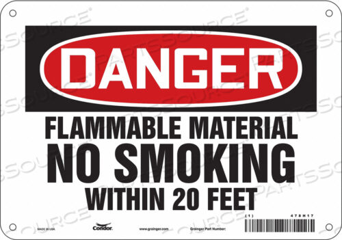 OEM#: 478H17ЗНАК ОПАСНОСТИ 10 ШX7 В 0,032 ТОЛЩИНА от Condor