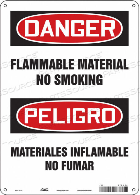 OEM#: 478H26ЗНАК ОПАСНОСТИ 10 ШX14 В 0,032 ТОЛЩИНА от Condor