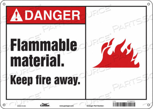 OEM#: 478H31ЗНАК ОПАСНОСТИ 14 ШX10 В 0,032 ТОЛЩИНА от Condor