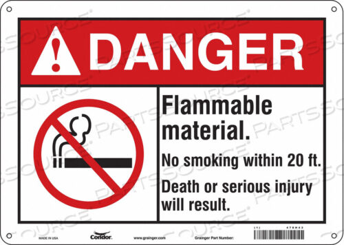 OEM#: 478H43ЗНАК ОПАСНОСТИ 14 ШX10 В 0,032 ТОЛЩИНА от Condor