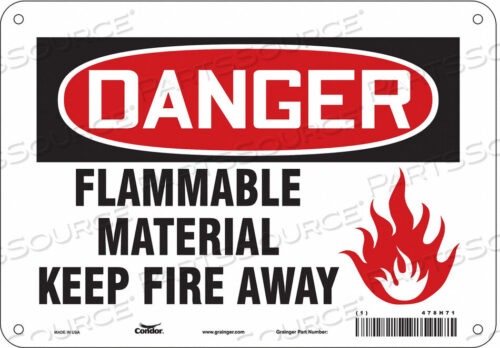 OEM#: 478H71ЗНАК ОПАСНОСТИ 10 ШX7 В 0,032 ТОЛЩИНА от Condor