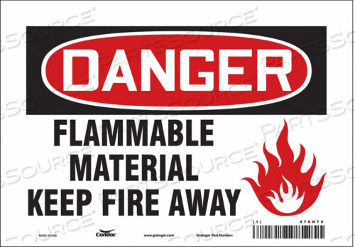 OEM#: 478H75ЗНАК ОПАСНОСТИ 10 ШX7 В 0,004 ТОЛЩИНА от Condor