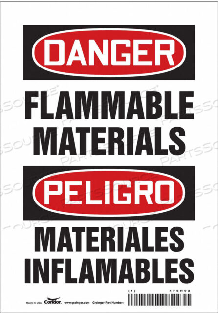 OEM#: 478H92ЗНАК ОПАСНОСТИ 7 ШX10 В 0,004 ТОЛЩИНА от Condor