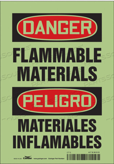 OEM#: 478H95ЗНАК ОПАСНОСТИ 7 ШX10 В 0,010 ТОЛЩИНА от Condor