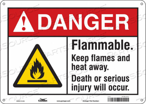 OEM#: 478J31ЗНАК ОПАСНОСТИ 14 ШX10 В 0,032 ТОЛЩИНА от Condor