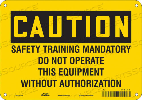 OEM#: 478L06ЗНАК БЕЗОПАСНОСТИ 10 ШX7 В 0,032 ТОЛЩИНА от Condor