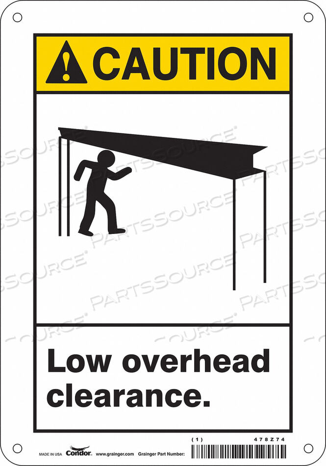 OEM#: 478Z74ЗНАК БЕЗОПАСНОСТИ 7 ШX10 В 0,032 ТОЛЩИНА от Condor