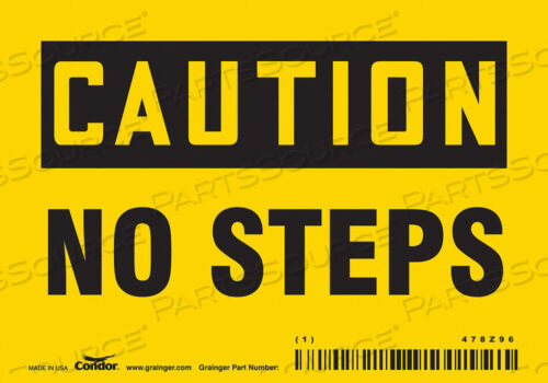 OEM#: 478Z96ЗНАК БЕЗОПАСНОСТИ 5 ШX3-1/2 В 0,004 ТОЛЩИНА от Condor