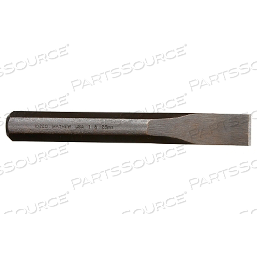 OEM#: 10220ХОЛОДНОЕ ЗУБИЛО, ДЛИНА 8 ДЮЙМОВ, ШИРИНА РЕЗА 1 ДЮЙМ, ЧЕРНАЯ ОКСИДНАЯ ПОКРЫТИЕ от Mayhew