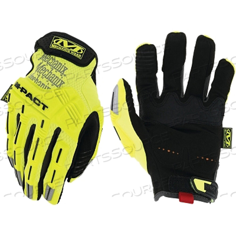 OEM#: SMP-91-009SAFETY M-PACT GLOVES, MEDIUM, HI-VIZ YELLOW/BLACK by Mechanix Wear