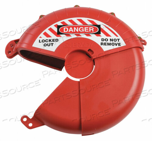 OEM#: 148647БЛОКИРОВКА ЗАДВИЖКИ КРАСНАЯ ПЛАСТИКОВАЯ 3-1/2 H от Brady Americas