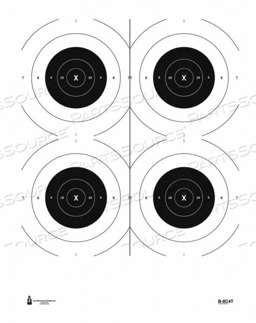 OEM#: B-8C4T-100Армия США 4 B-8C BULLSEYE TARGET PK100 от LE Targets