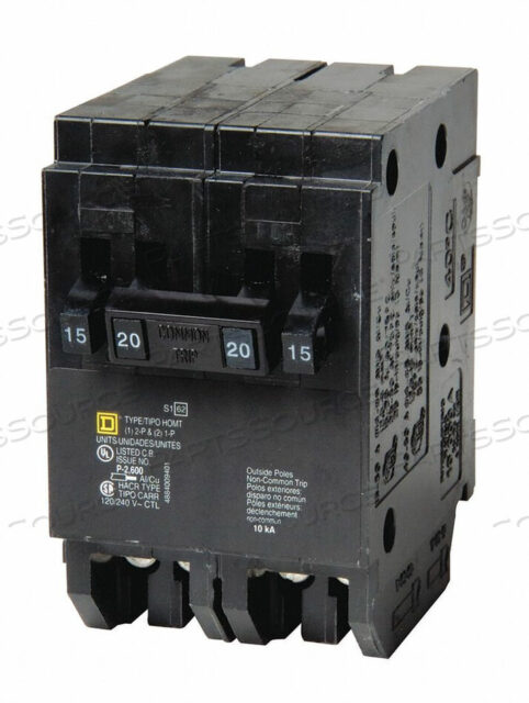 OEM#: HOMT1515215МИНИАТЮРНЫЙ ВЫКЛЮЧАТЕЛЬ 120/240 В 15 А от Square D