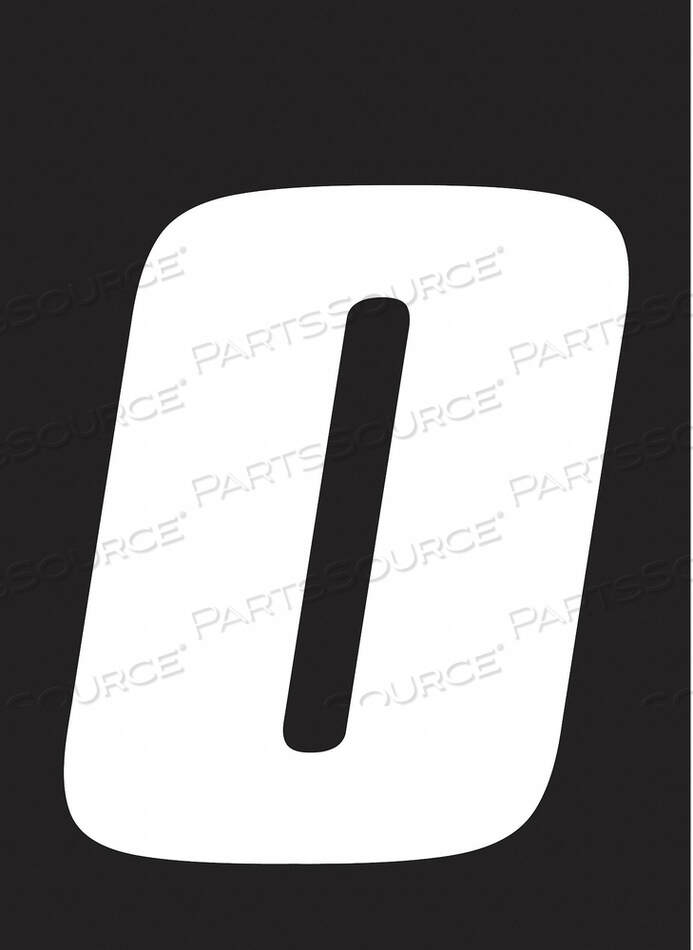 OEM#: DB712W-0НОМЕР ЭТИКЕТКИ БЕЛЫЙ ВИНИЛОВЫЙ 7 ДЮЙМОВ H № 0 PK12 от Hardline Products