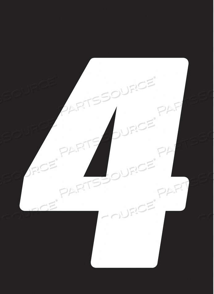 OEM#: DB512W-4НОМЕР ЭТИКЕТКИ WHT 5-1/2 ДЮЙМА H № 4 PK12 от Hardline Products