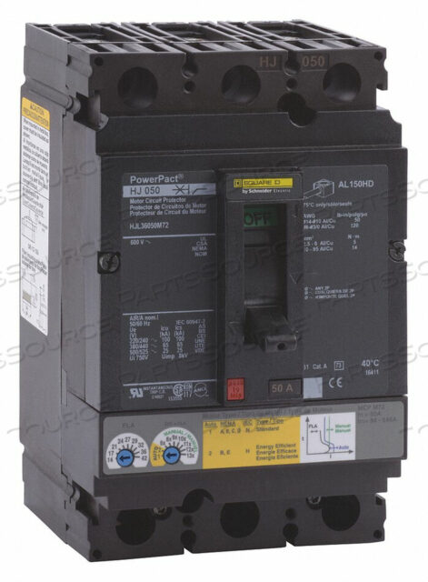 OEM#: HJL36050M72ЗАЩИТА ЦЕПИ ДВИГАТЕЛЯ 600 В 50 А от Square D