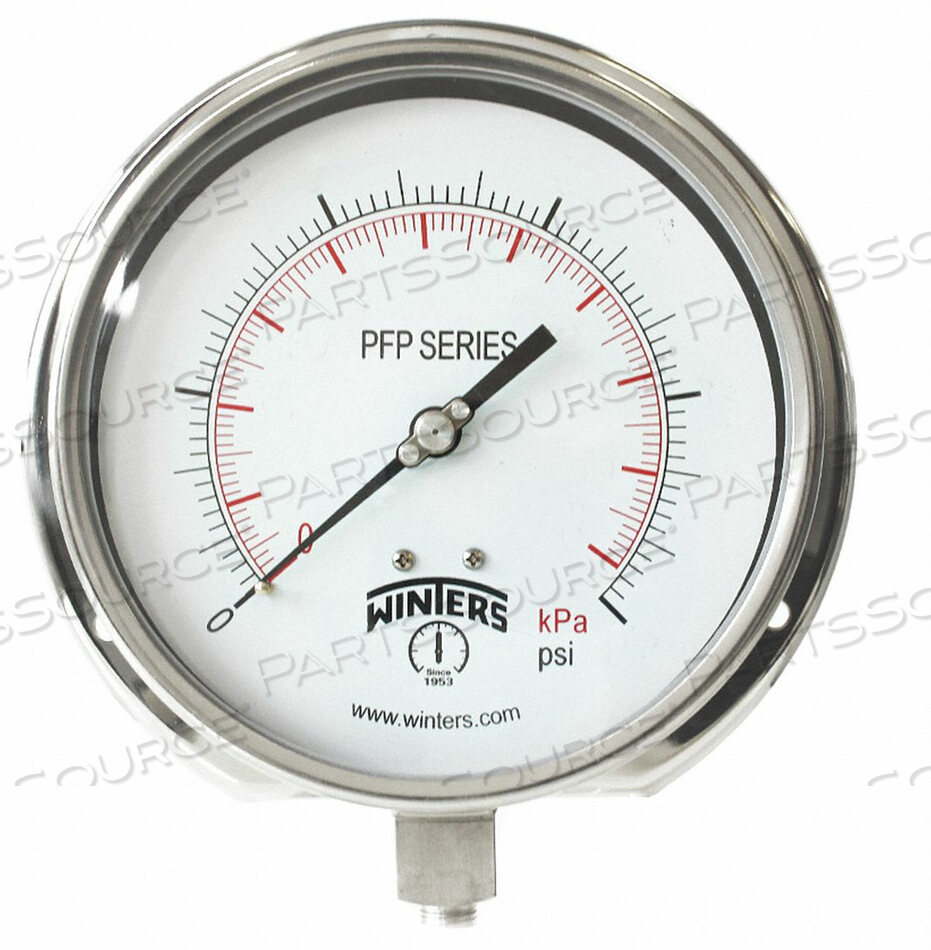 OEM#: PFP1053-DRYCOMPOUND GAUGE 6 DIAL SIZE SILVER от Winters Instruments