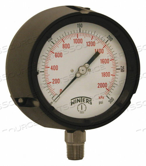 OEM#: PPC5067-SG45МАНОМЕТР 4-1/2 РАЗМЕР ЦИФЕРБЛАТА ЧЕРНЫЙ от Winters Instruments