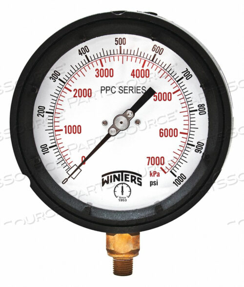 OEM#: PPC5098-G-SG.МАНОМЕТР 4-1/2 РАЗМЕР ЦИФЕРБЛАТА ЧЕРНЫЙ от Winters Instruments
