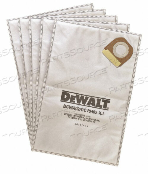 OEM#: DCV9402ВАКУУМНЫЙ МЕШОК ФЛИСОВЫЙ 1-СЛОЙНЫЙ МНОГОРАЗОВЫЙ от DeWalt