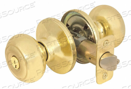 OEM#: RU0203KA4KNOB LOCKSET RUSK STYLE POLISHED BRASS от Master Lock