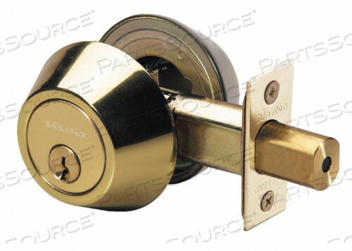 OEM#: DS0703KA4SDEADBOLT BRIGHT BRASS SINGLE CYLINDER by Master Lock