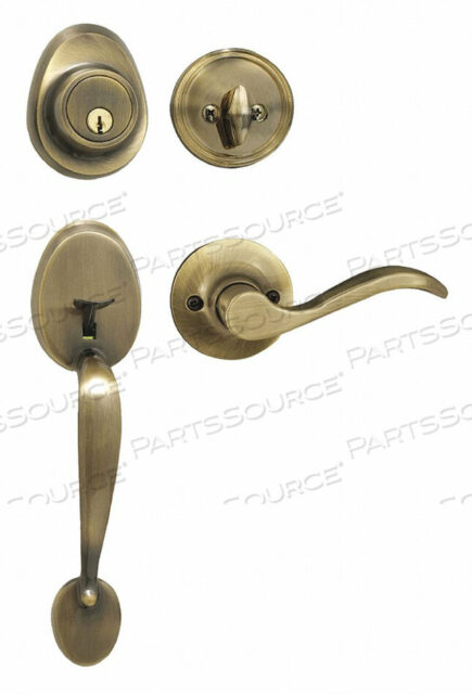 OEM#: HDLWLLH0605KA4WKLEVER LOCKSET ANTIQUE BRASS WAVE STYLE от Master Lock
