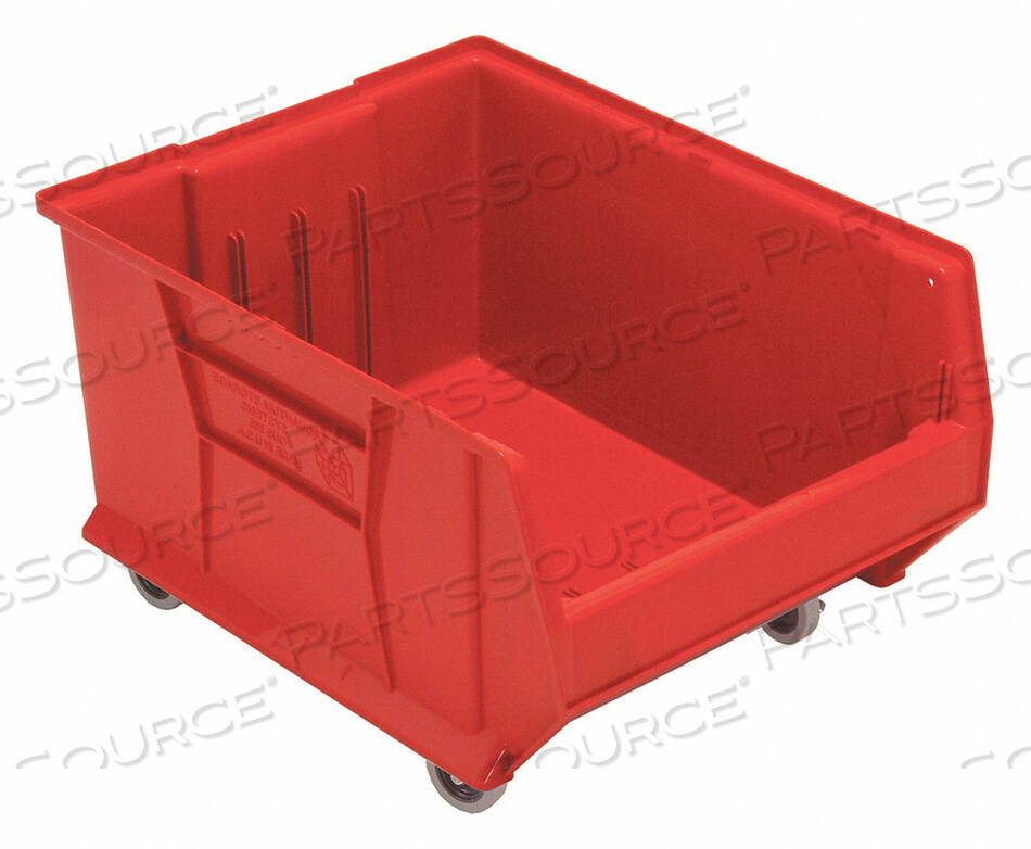 OEM#: QUS965MOBRDMOBILE HULK ПЛАСТИКОВЫЙ ШТАБЕЛИРОВАННЫЙ ЯЩИК, 18-1/4 X 23-7/8D X 12H, КРАСНЫЙ от Quantum Storage Systems