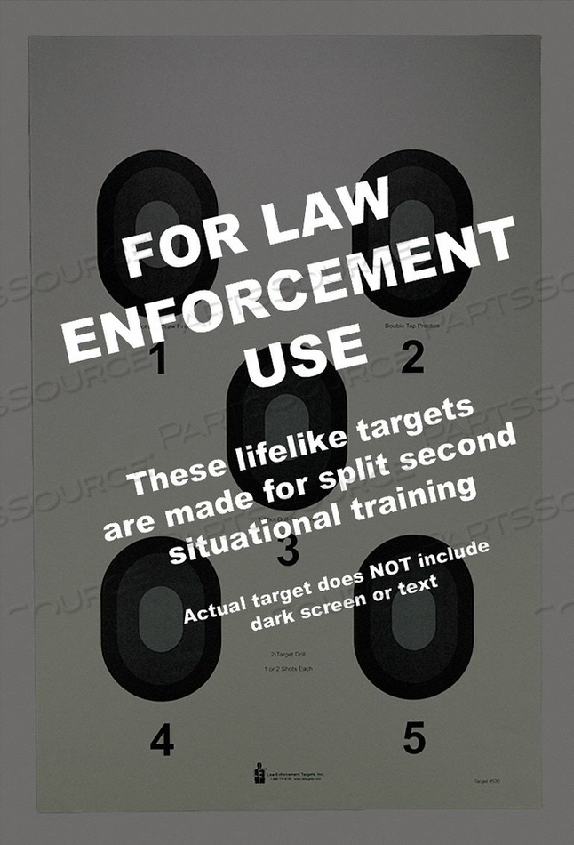 OEM#: #530-50FIVE BULLSEYE TARGET PK50 от LE Targets