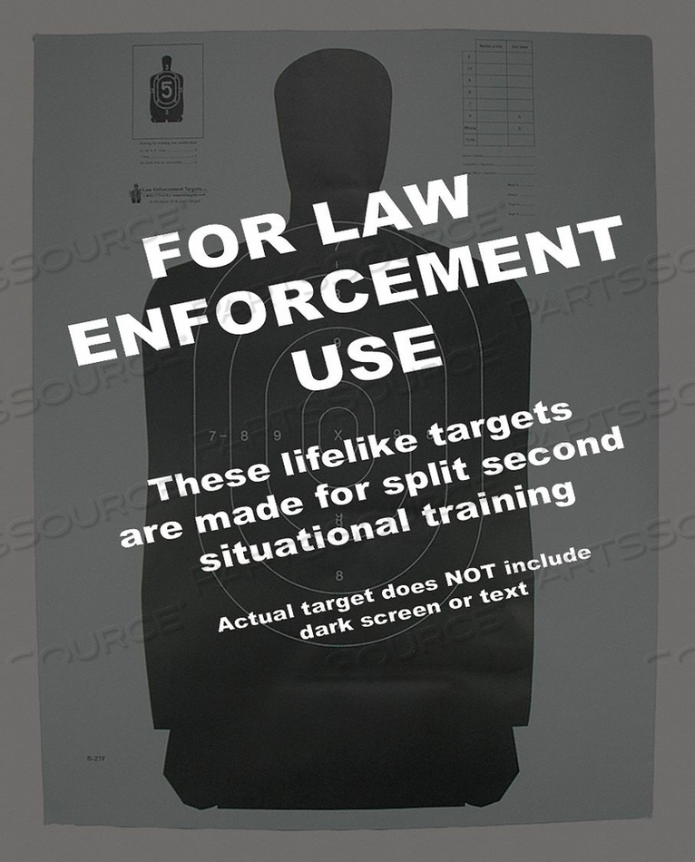 OEM#: B-27F-100СИЛУЭТ МИШЕНИ PK100 от LE Targets