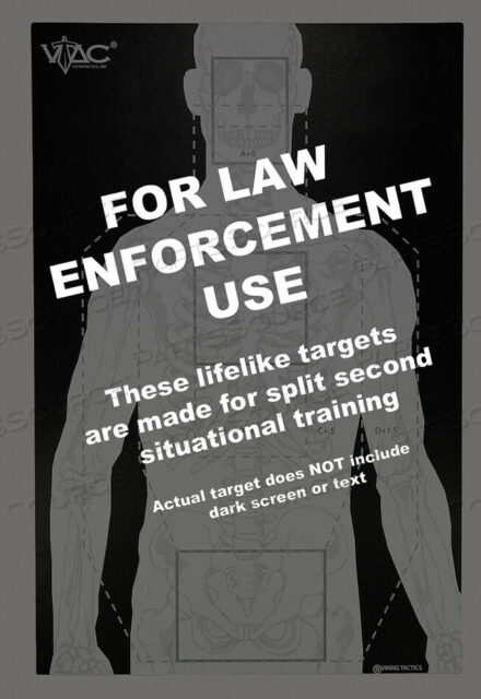 OEM#: VTAC-P-100VTAC SILHOUETTE TARGET PK100 от LE Targets