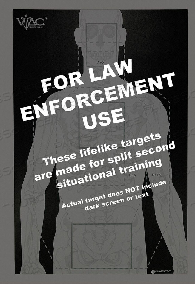 OEM#: VTAC-P-100VTAC SILHOUETTE TARGET PK100 от LE Targets