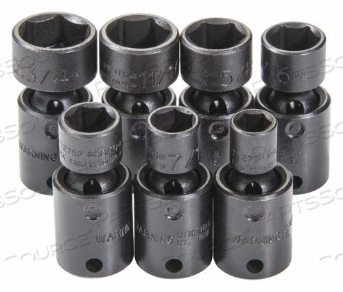 НАБОР УДАРНЫХ ГОЛОВОК 3/8 ШПИЛЬКА 7 ШТ.