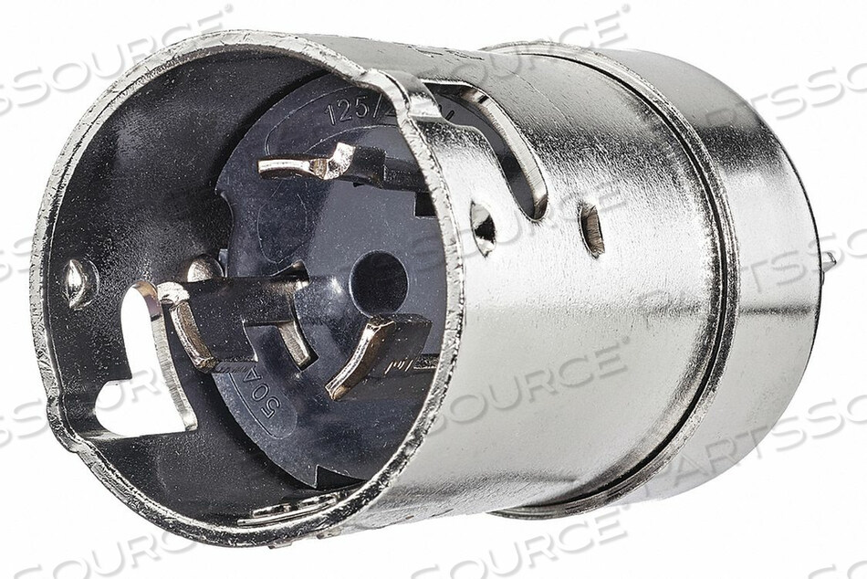 OEM#: 6365CRLOCKING PLUG SILVER 125/250VAC 50A от Hubbell Power Systems