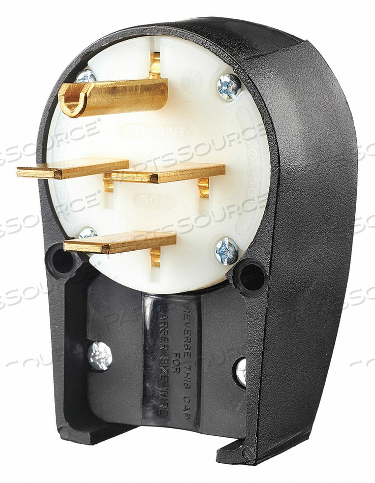 OEM#: 8432ANPBSПРЯМАЯ ВИЛКА С ШТЕКЕРНЫМ КОНТУРОМ ЧЕРНО-БЕЛАЯ 3.0 л.с. от Hubbell Power Systems