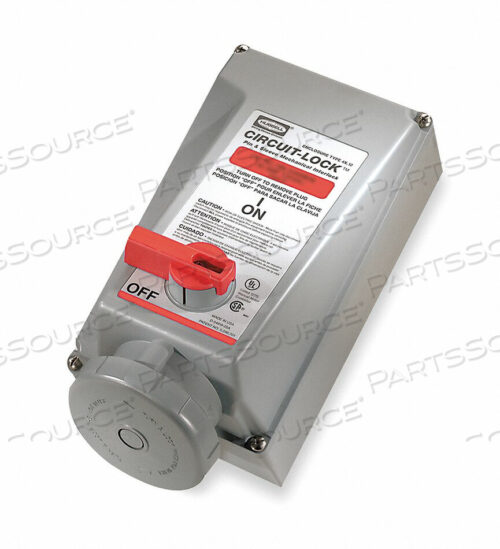 OEM#: HBL460MI9WMеханическая блокировка без предохранителя 60A 15 л.с. от Hubbell Incorporated, Wiring Device-Kellums