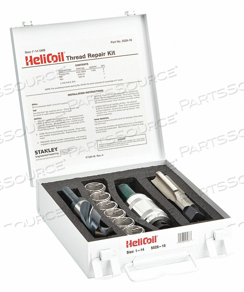 OEM#: 5528-16КОМПЛЕКТ ДЛЯ РЕМОНТА РЕЗЬБЫ 304 SS 1-14 6 шт от Heli-Coil