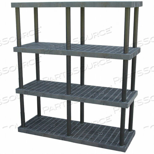OEM#: S6624X4PLASTIC SHELVING OPEN 75 H 4 SHELF by SPC Industrial