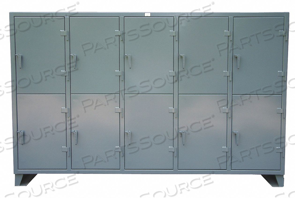 OEM#: 106-24-2TPLWRDRB LOCKR SOLID 5 WIDE 2 TIER GRAY от Strong Hold