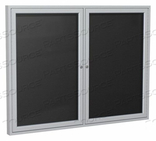 OEM#: PA23648BX-BKENЗАКРЫТАЯ ДОСКА ДЛЯ ПИСЬМЕННЫХ ОБЪЯВЛЕНИЙ - ДЛЯ УЛИЦЫ / В ПОМЕЩЕНИИ - 2 ДВЕРИ - ЧЕРНАЯ ДОСКА ДЛЯ ПИСЬМЕННЫХ ОБЪЯВЛЕНИЙ С СЕРЕБРЯНОЙ РАМКОЙ - 36X48 от Ghent