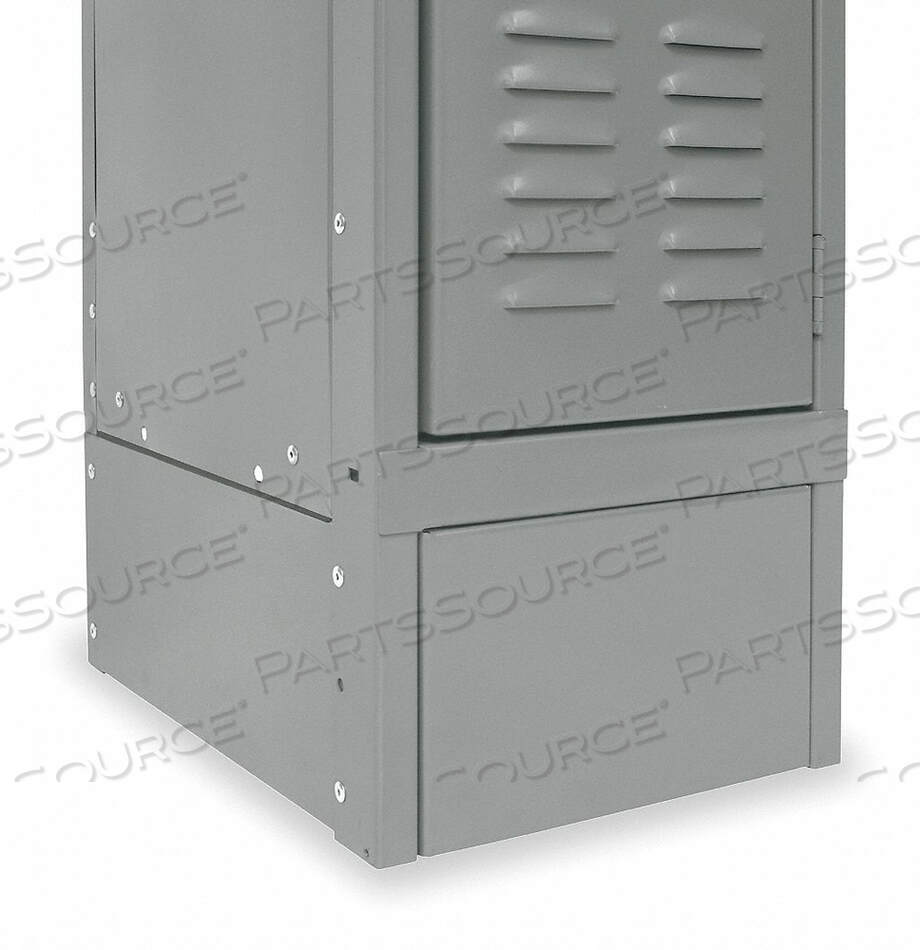 OEM#: KCFB12HGSTEEL LOCKER ACCESSORY, ЗАКРЫТОЕ ПЕРЕДНЕЕ ОСНОВАНИЕ 12W X 6H - ТЕМНО-СЕРЫЙ от Hallowell