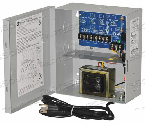 OEM#: ALTV244ULCB3БЛОК ПИТАНИЯ 4PTC 24 В ПЕРЕМЕННОГО ТОКА @ 3,5 А СЕТЕВОЙ ШНУР от Altronix Corporation