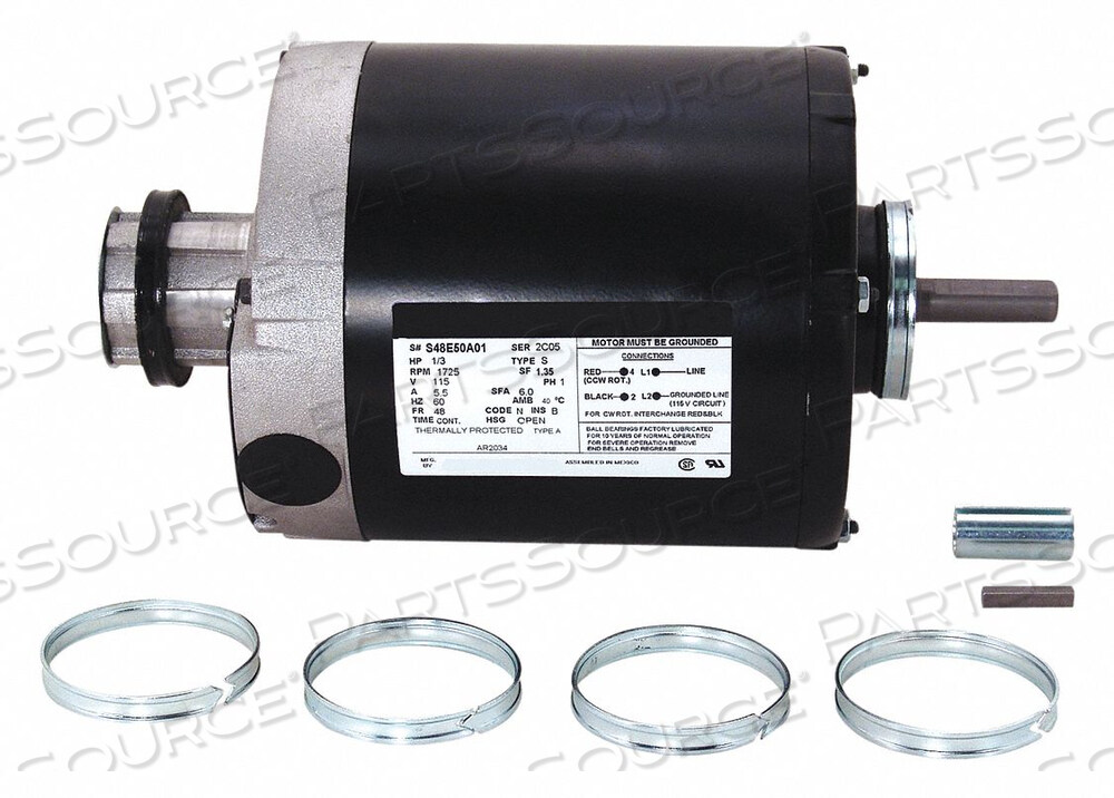 OEM#: AR2024MOTOR SPLIT PH 1/4 HP 1725 115V 48 ODP от Regal Beloit America, Inc. (Century Electric Motors)