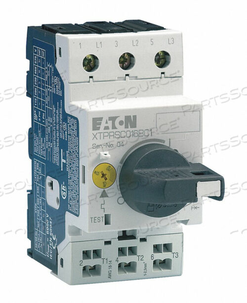 OEM#: XTPR010BC1ПУСКАТЕЛЬ, РУЧНОЙ, IEC 45MM, 3P, 6.3-10.0A от Eaton