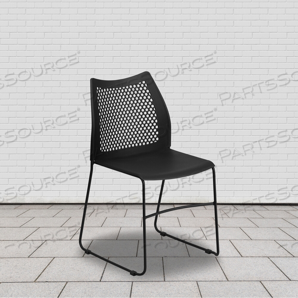 OEM#: 5-RUT-498A-BLACK-GG5 УПАКОВКА СЕРИИ HERCULES, ГРУЗОВИКОСТИ 661 ФУНТ, ЧЕРНЫЙ СТЕКЛЯННЫЙ СТУЛЬЧИК С ВЕНТИЛЯЦИЕЙ В СПИНКЕ И ЧЕРНЫМ ПОРОШКОВЫМ ПОКРЫТИЕМ ОТ Flash Furniture