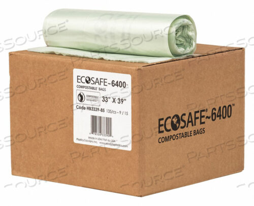OEM#: HB3339-8МУСОРНЫЙ МЕШОК 35 ГАЛЛОНОВ ЗЕЛЕНЫЙ PK135 от Ecosafe-6400