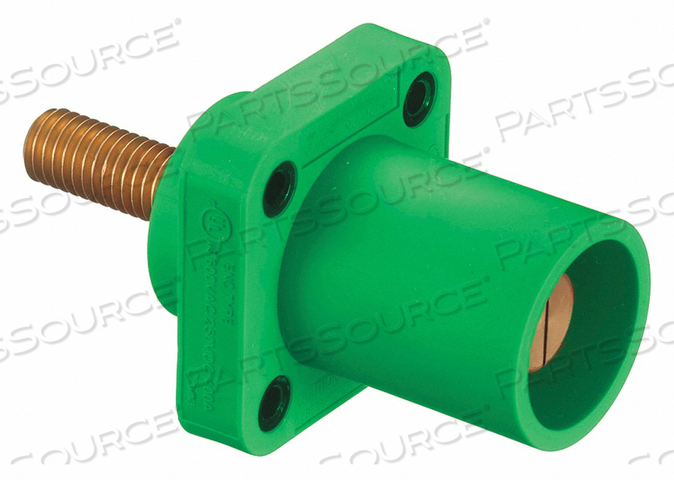OEM#: HBLMRASGNANGLED RECEPTACLE GRN MALE HEADED STUD от Hubbell Power Systems