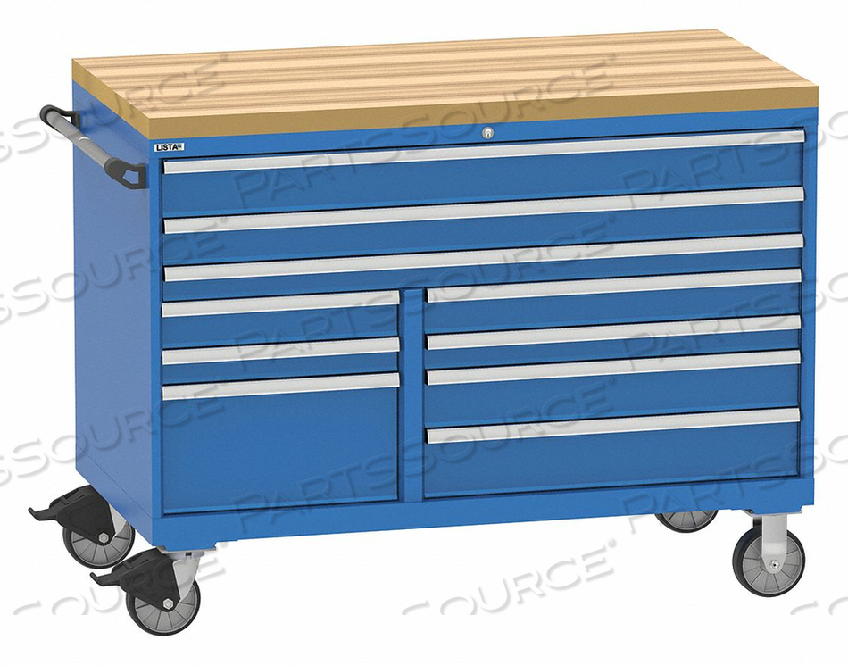 OEM#: TSDW07C04-1003FL-M-BTMOD DRWR CAB 42 H 10 DRWR BRIGHT BLUE by Lista