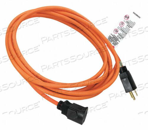 OEM#: 52NY11УДЛИНИТЕЛЬ ДЛЯ ШНУРА ПИТАНИЯ, 10 ФУТОВ, 13 А, 125 В переменного тока, 16 AWG, NEMA 5-15P - NEMA 5-15R, ОРАНЖЕВЫЙ от Power First
